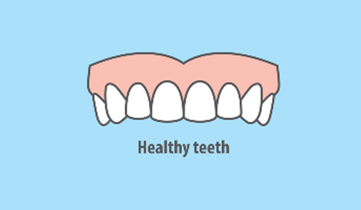 HEALTHY TEETH WHITE TEETH DRAWING